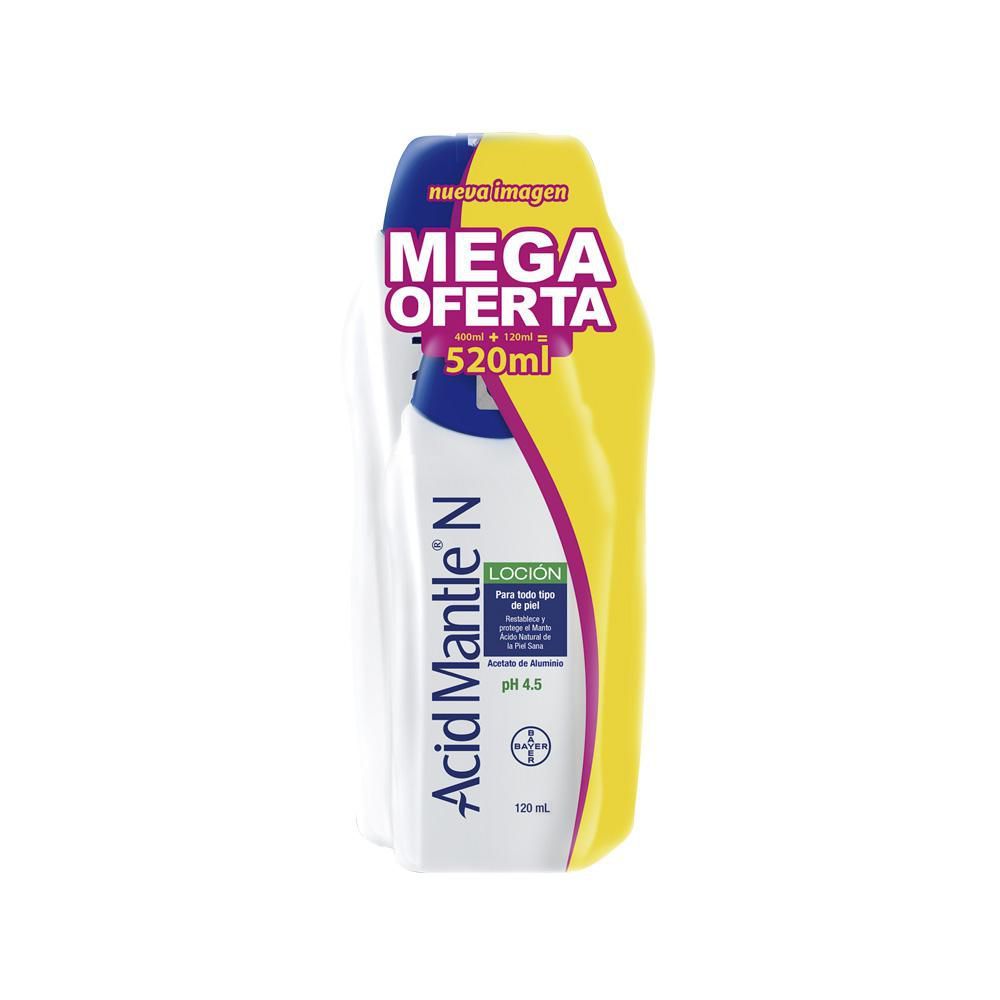 Imagen de Loción ACID MANTLE todo tipo de piel + loción 120 ml (400  ml)
