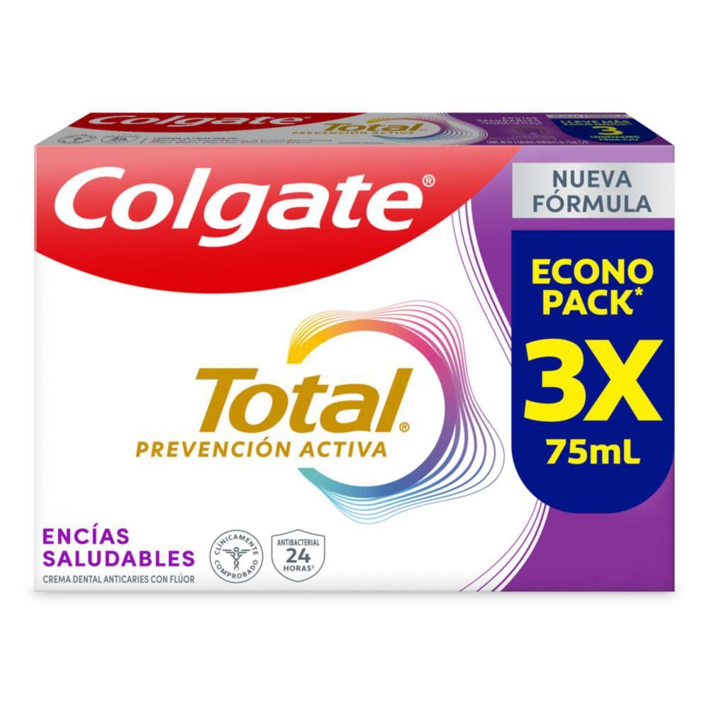 Imagen de Crema dental COLGATE total prevención activa encías (225  ml)