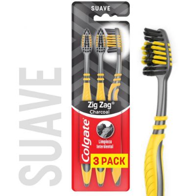 Imagen de Cepillo de dientes COLGATE zigzag carbón suave (1  und)