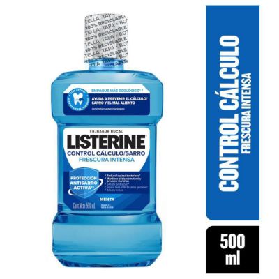 Imagen de Enjuague bucal LISTERINE control cálculo frescura intensa (500  ml)