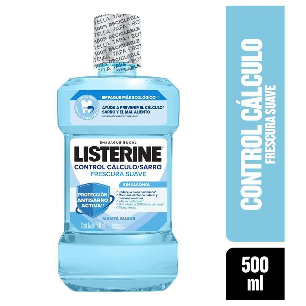 Imagen de Enjuague bucal LISTERINE control cálculo frescura suave (500  ml)