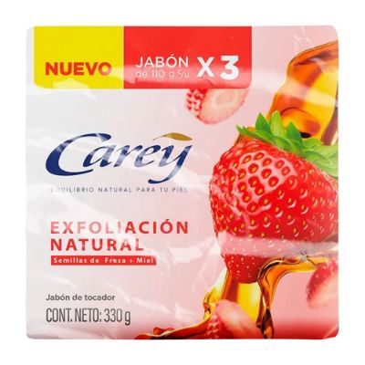 Imagen de Jabón CAREY exfoliante 3 unds x110 g