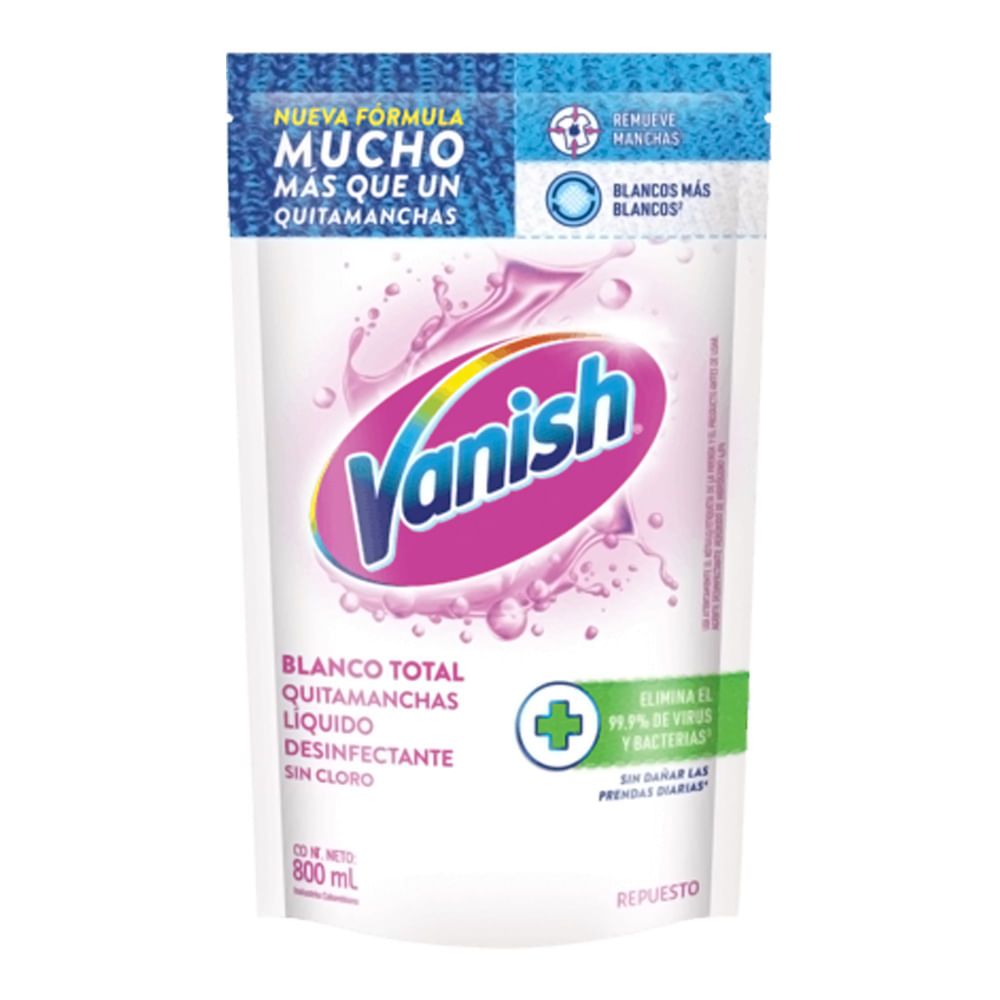 Imagen de Quitamanchas VANISH blanco gel x800 ml