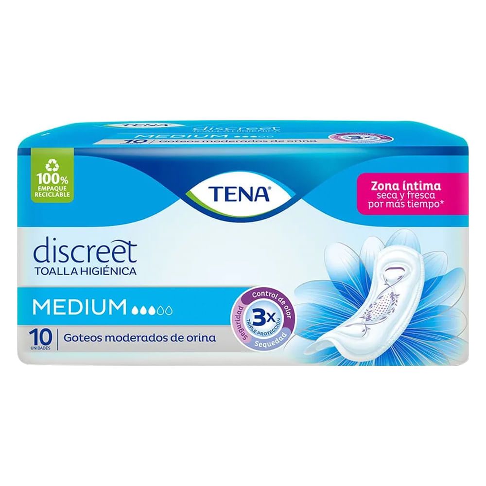 Imagen de Toallas higiénicas TENA medium x10 unds