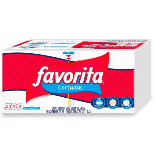 Imagen de Servilletas FAVORITA cortada x300 unds