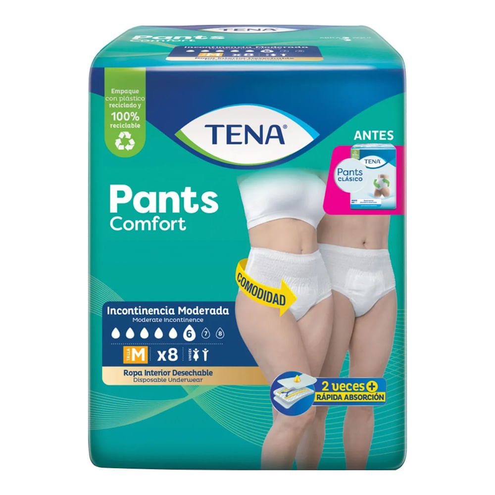 Imagen de Pañal TENA pants medium clásico x8 unds