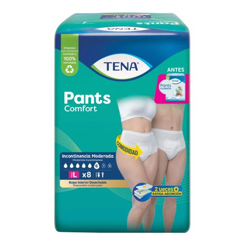 Imagen de Pañal TENA pants largo clásico x8 unds