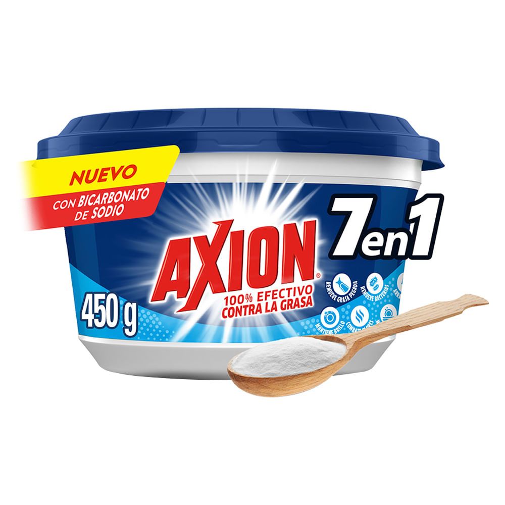 Imagen de Lavaplatos AXION bicarbonato 7en1 x450 g
