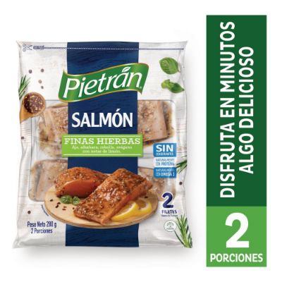Imagen de Filete de salmón PIETRAN finas hierbas x2und (280  gr)