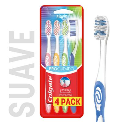 Imagen de Cepillo de dientes COLGATE procuidado suave (4  und)