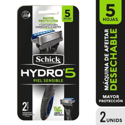 Imagen de Máquina de afeitar SCHICK hydro 5 piel sensible (2  und)