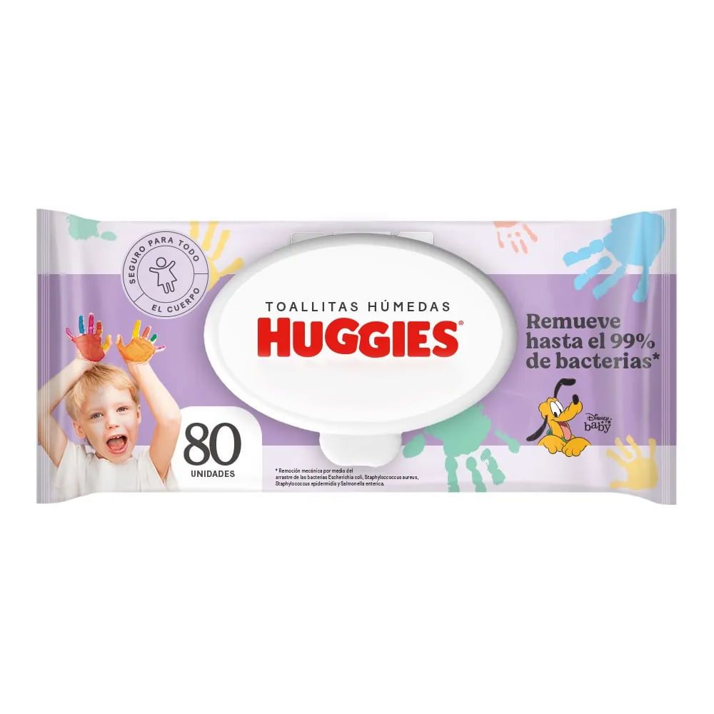 Imagen de Toallitas húmedas HUGGIES anti gérmenes x80 unds