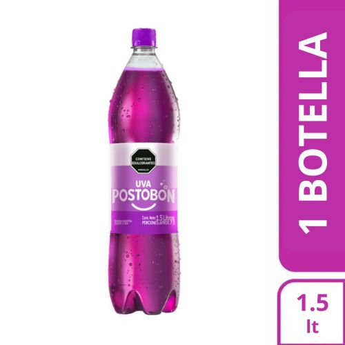 Imagen de Gaseosa POSTOBON uva sin azúcar botella (1500  ml)