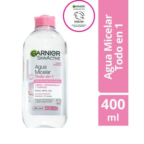 Imagen de Agua micelar GARNIER SKIN ACTIVE original todo en 1 (400  ml)