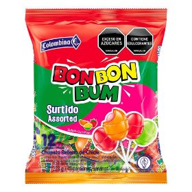 Imagen de Chupetas BON BON BUM surtido relleno de chicle (228  gr)