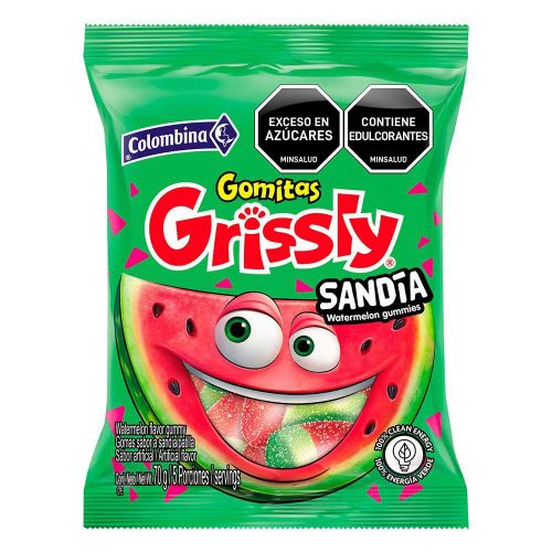 Imagen de Gomitas GRISSLY sabor sandía (70  gr)