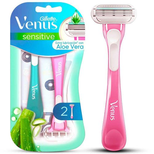 Imagen de Cuchilla de afeitar VENUS sensitive con aloe (2  und)