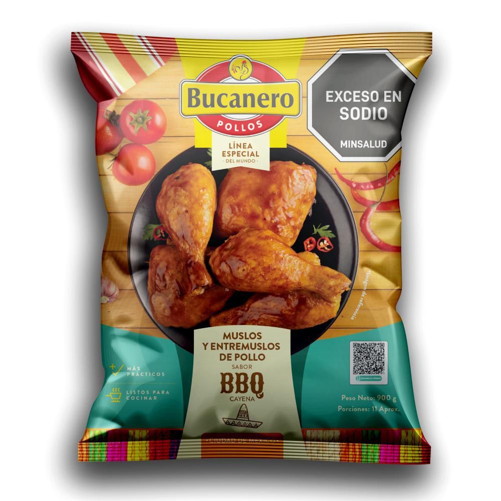Imagen de Muslo/Contram Pollo Mexicano EL BUCANERO 900  gr