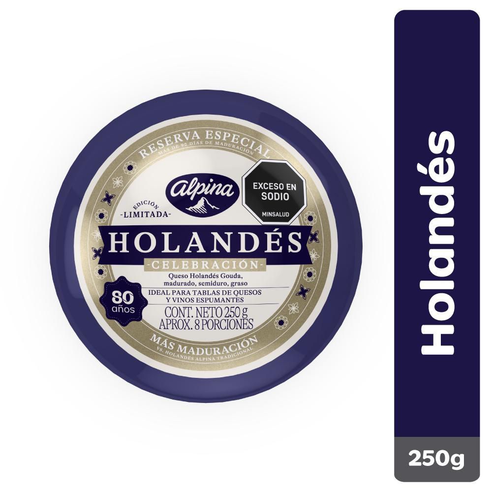 Imagen de Queso Holandés ALPINA rueda   (250  gr)