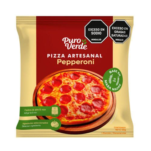 Imagen de Pizza En Masa Madre De Pepperoni PURO VERDE 145  gr