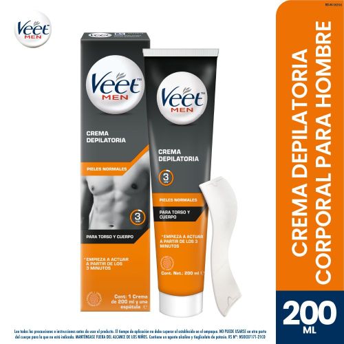 Imagen de Crema depilatoria VEET corporal para hombre (200  ml)