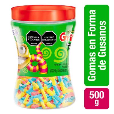 Imagen de Gomitas GRISSLY ácidas sabor a fresa  (500  gr)