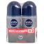 Imagen de Desodorante NIVEA rollon silver 2 unds x50 g c/u