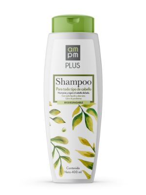 Imagen de Shampoo AMPM PLUS biodegradable humecta y repara (400  ml)