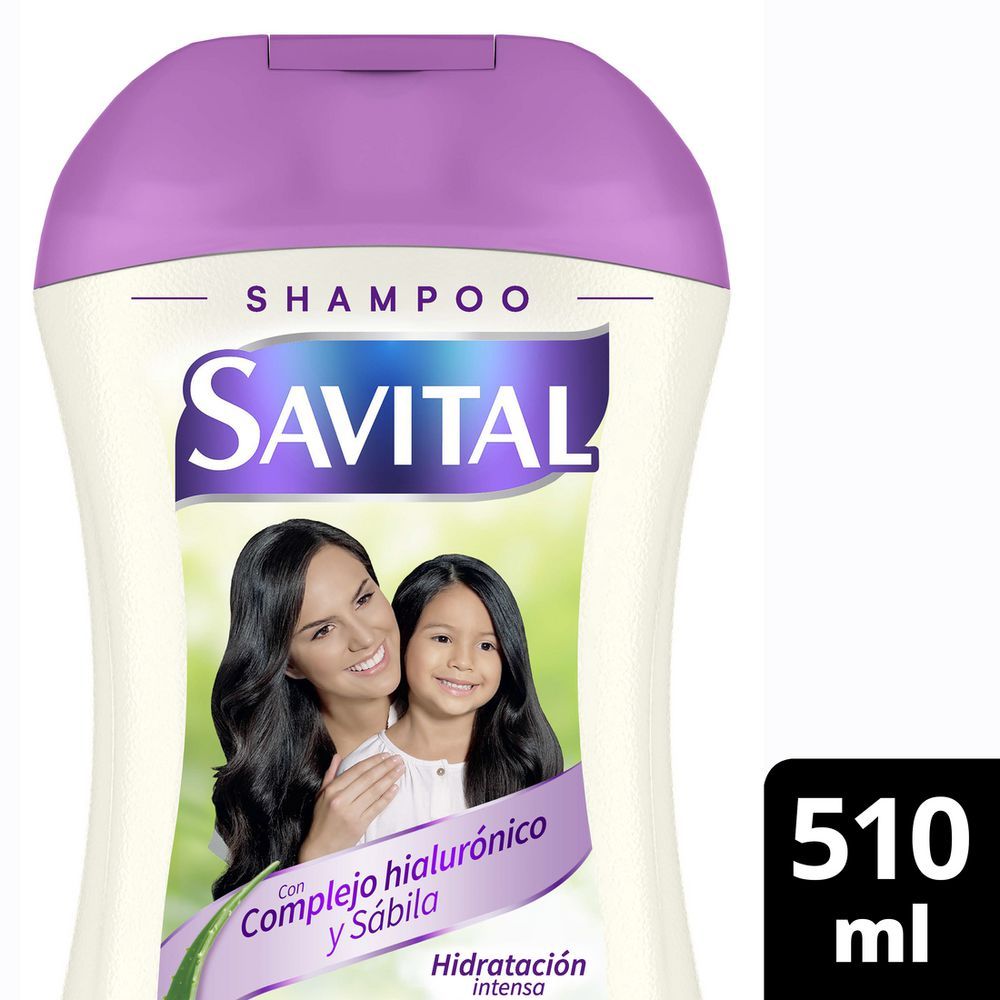 Imagen de Shampoo SAVITAL complejo hialurónico y sábila (510  ml)