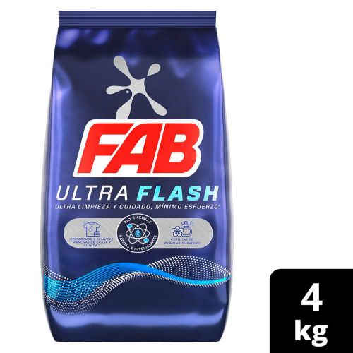 Imagen de Detergente en polvo FAB ultra flash (4000 gr)