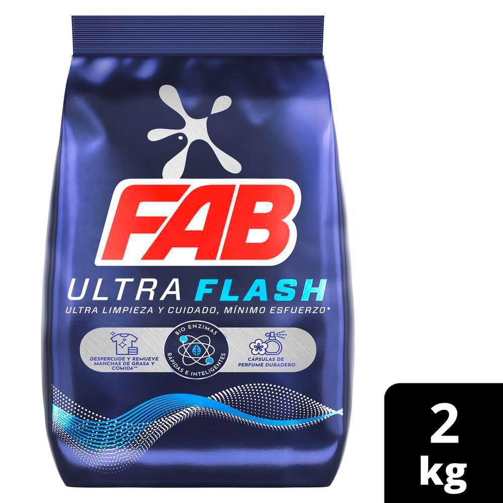 Imagen de Detergente en polvo FAB ultra flash (2000  gr)