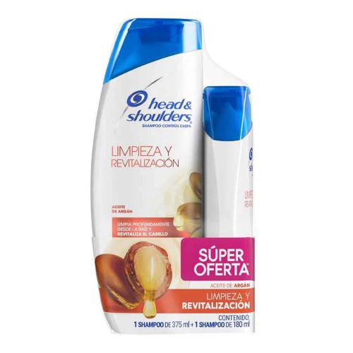 Imagen de Shampoo HEAD & SHOULDERS aceite de argan x375 ml extra contenido x180 ml