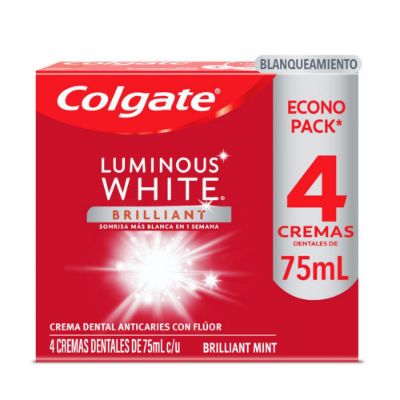 Imagen de Crema dental COLGATE blanqueadora luminous brilliant (300  ml)