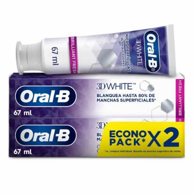Imagen de Crema dental ORALB 3D white brilliant fresh (134  ml)