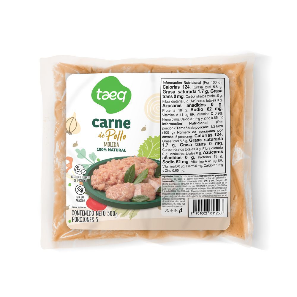 Imagen de Carne molida de pollo TAEQ fresca (500  gr)