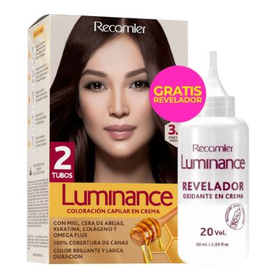 Imagen de Tinte LUMINANCE castaño oscuro + revelador precio especial N.° 3.0