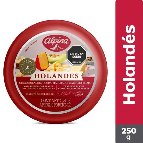 Imagen de Queso ALPINA holandes x250 g