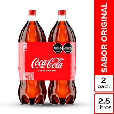 Imagen de Gaseosa COCA COLA original x2und 2.5L (5000  ml)