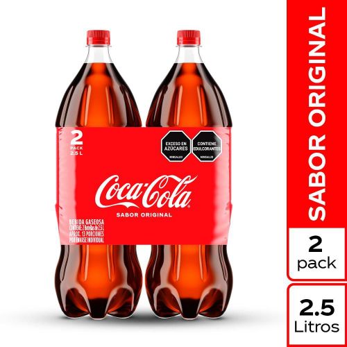 Imagen de Gaseosa COCA COLA original x2und 2.5L (5000  ml)