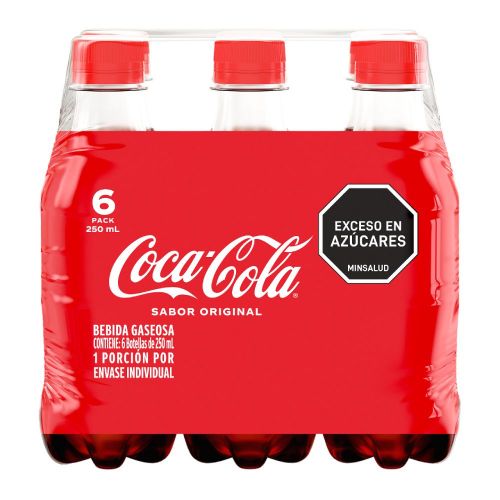 Imagen de Gaseosa COCA COLA original x6und 250ml (1500  ml)