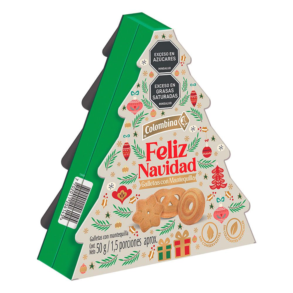 Imagen de Galleta COLOMBINA mini árbol navidad  x50 g