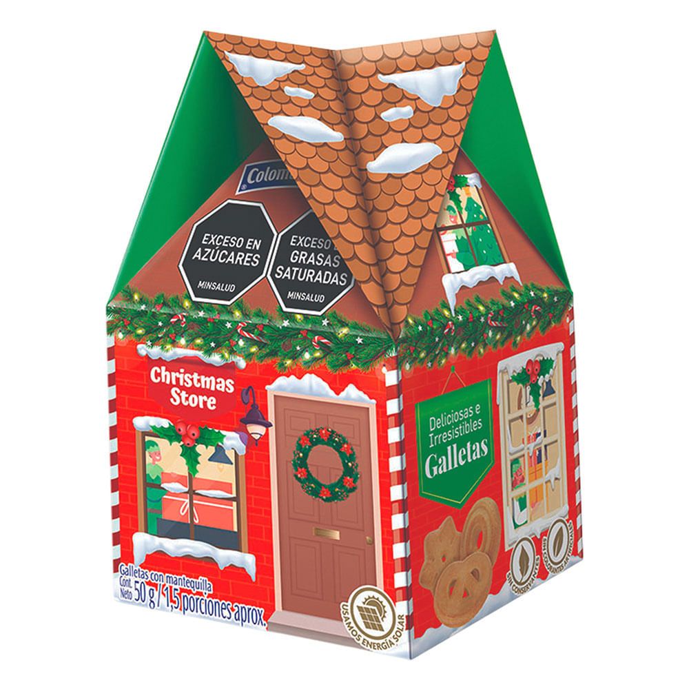 Imagen de Galletas COLOMBINA casita de navidad x50 g