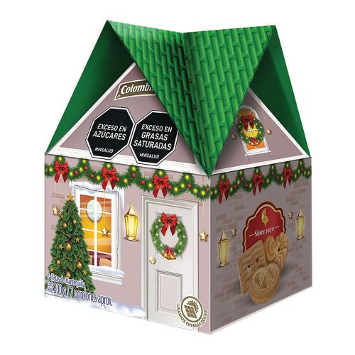 Imagen de Galletas COLOMBINA casita navidad x200 g