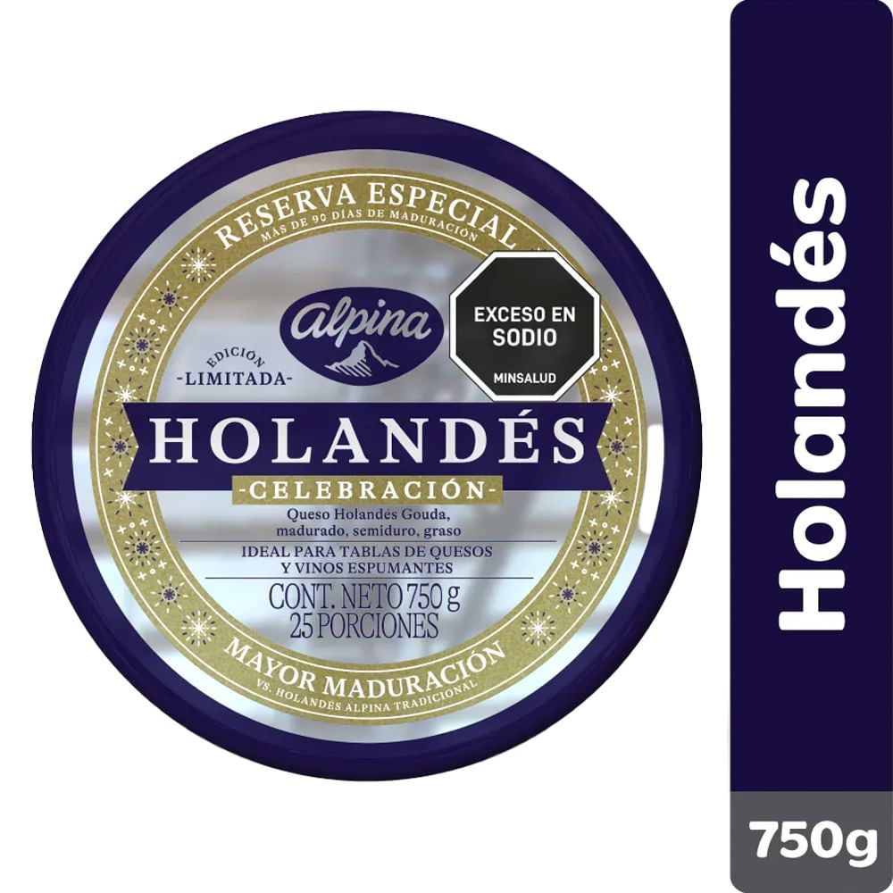 Imagen de Queso ALPINA holandes navideño x750 g