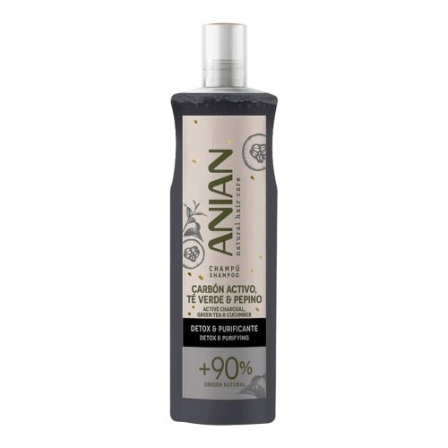 Imagen de Shampoo ANIAN carbón activo, té verde y pepino x400 ml