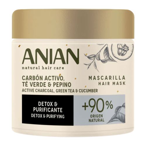 Imagen de Mascarilla ANIAN carbón activo, te verde y pepino x350 ml