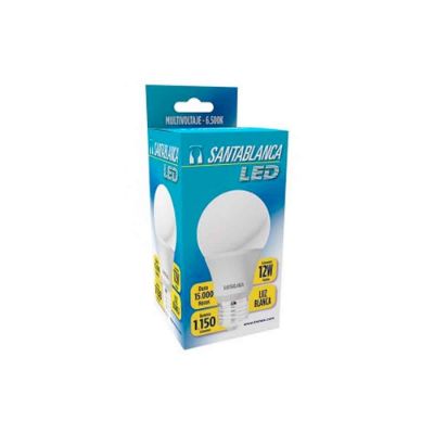 Imagen de Bombillo SANTA BLANCA led luz fría x12w