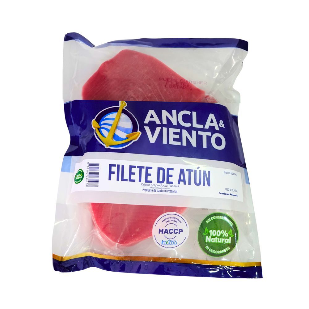 Imagen de Filete de atún o aleta amarilla ANCLA Y VIENTO congelada (450  gr)