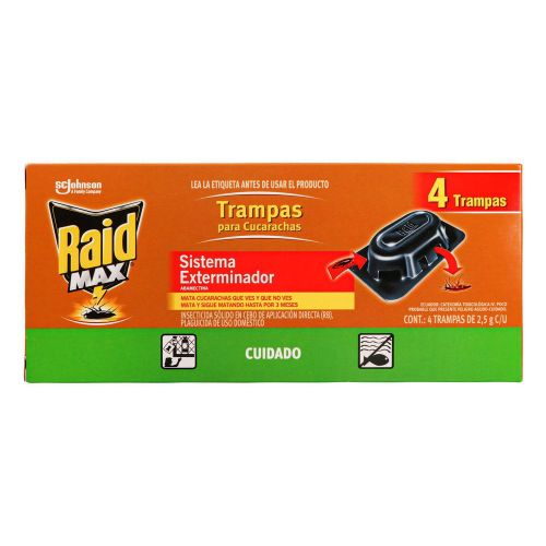 Imagen de Insecticida Trampas Cucarachas RAID 4  und