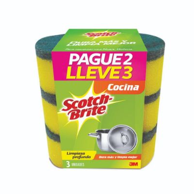 Imagen de Esponja  SCOTCH BRITE cocina multiusos  (2  und)